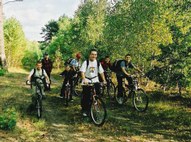 The bicycle ride in the surroundings of Pila