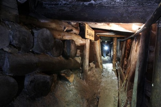 Mijnwerkersroute in de Wieliczka zoutmijn