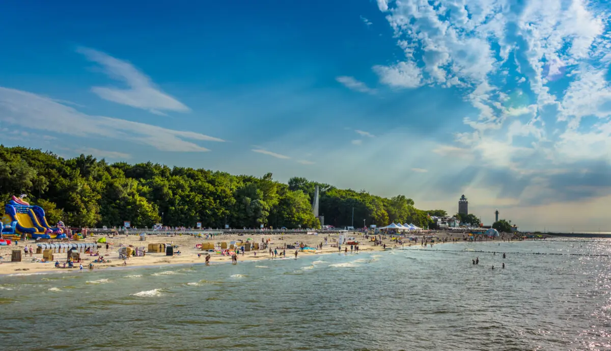 Kołobrzeg som kurby og badeby i Polen