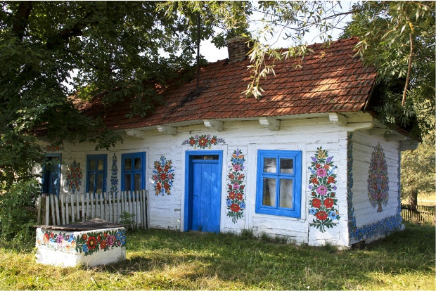 Felicja Curyłowas gård i Zalipie