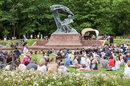 Chopin-koncerter i Royal Lazienki-parken