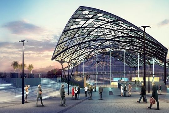 Polens modernster Bahnhof eröffnet 
