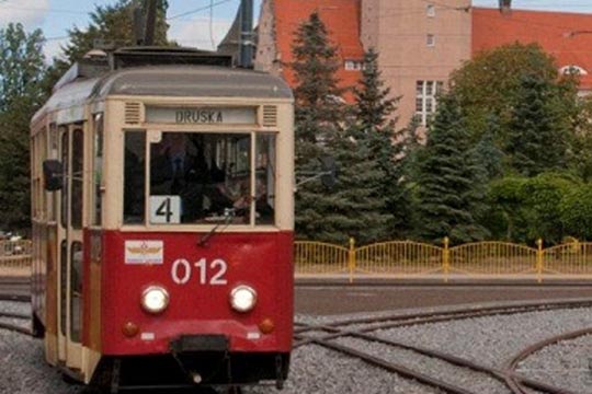 Mit der historischen Straßenbahn in Elblag unterwegs