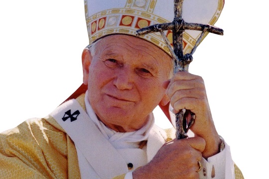 Een foto van Paus Johannes Paulus 2