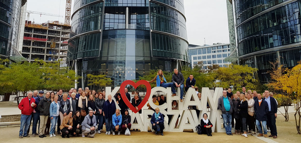 Warschau door de ogen van 80 Belgische reisprofessionals