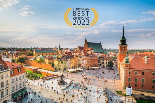 Warschau is DE BESTE EUROPESE BESTEMMING 2023 !!!