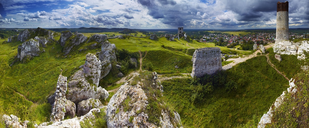 Ruins de château à Olsztyn