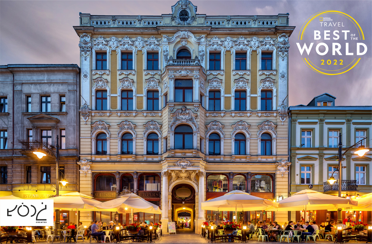 Łódź als enige Poolse stad op de „Best Of The World 2022” lijst van National Geographic