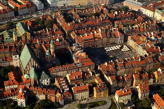 Het historisch centrum van Warszawa