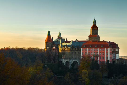 Het kasteel van Ksiaz in Walbrzych