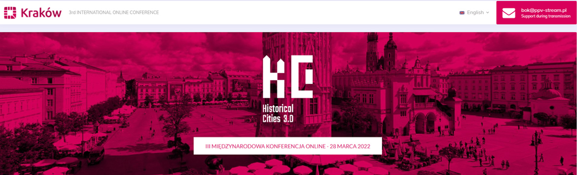 Historical Cities 3.0: Tourism-friendly cities, 3de online conferentie 