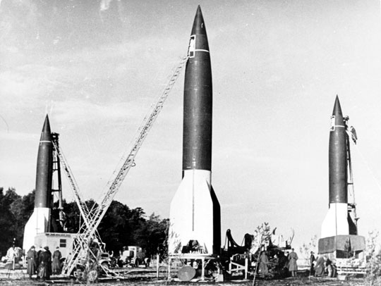 De V2 raket lanceerinrichting in Peenemünde