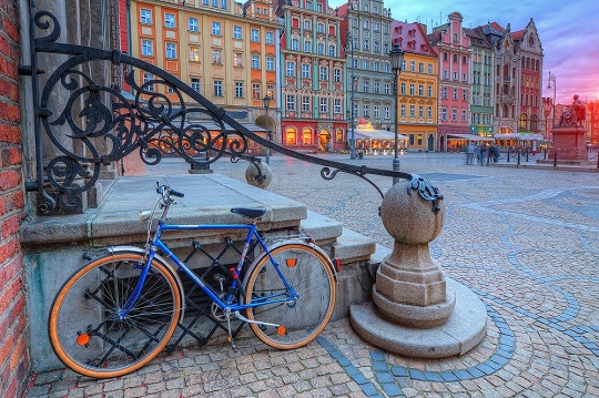Poolse steden per fiets
