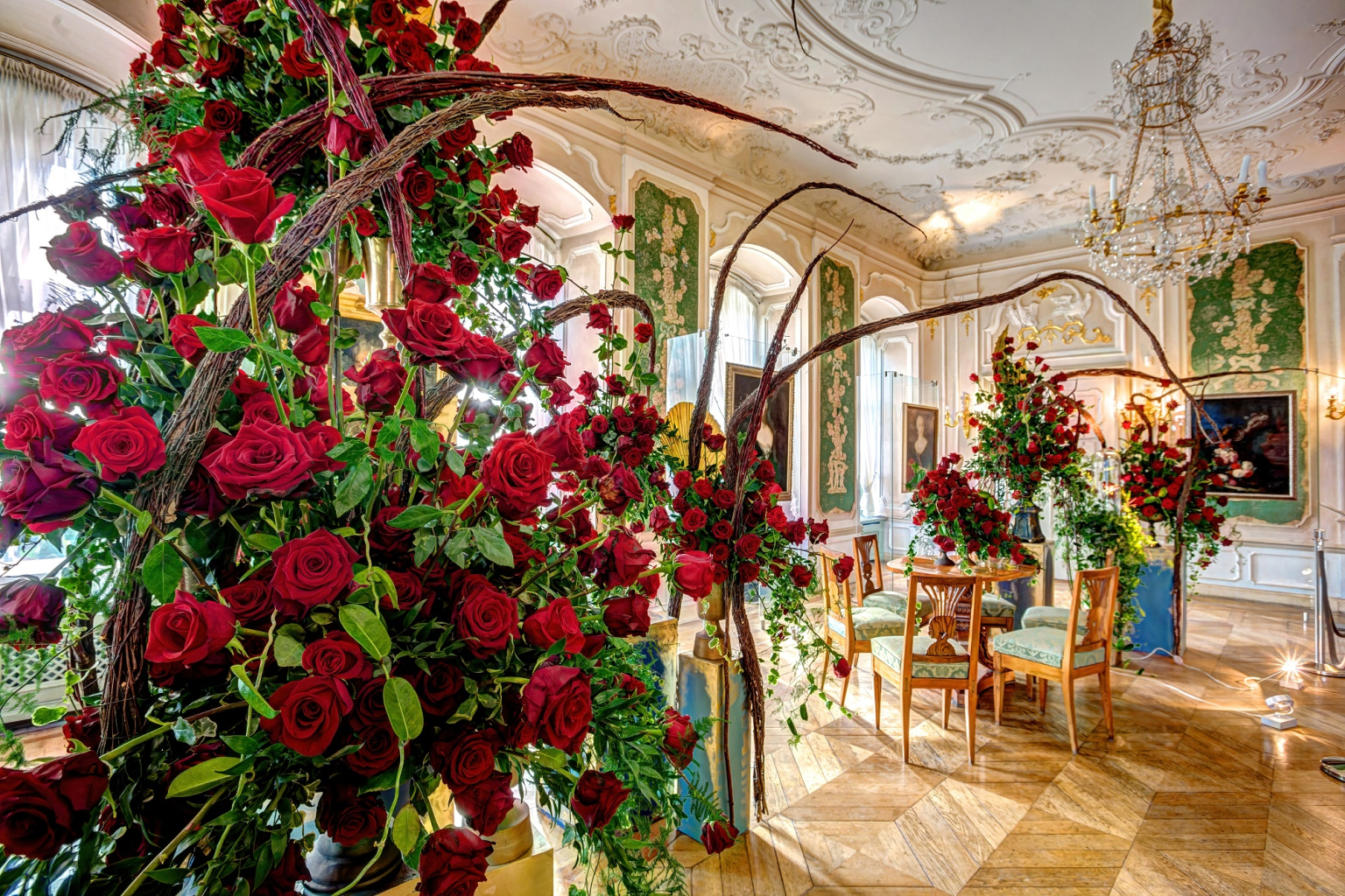 TAURON blomst- og kunstfestival ved Książ Castle i Nedre Schlesia