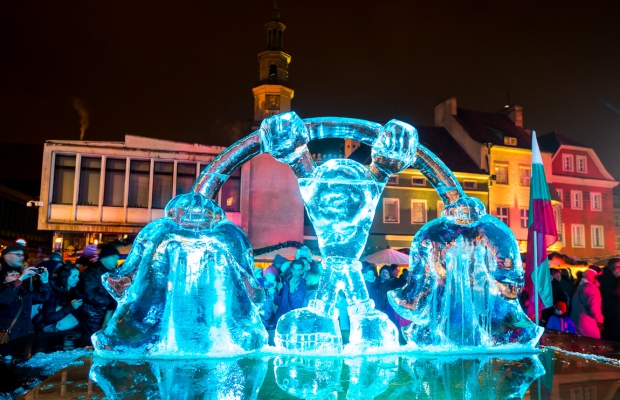 Den internasjonale isskulpturfestivalen i Poznań