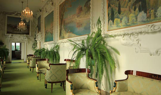 Ruten gjennom eiendommene til Lubomirski-familien