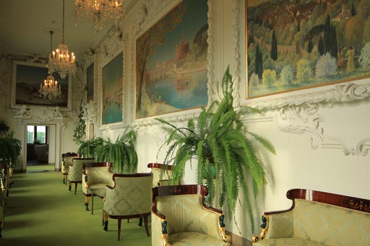 Ruten gjennom eiendommene til Lubomirski-familien