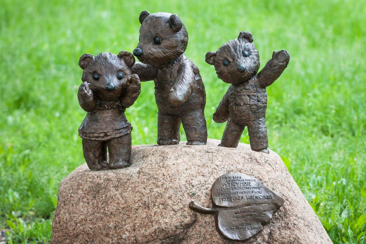 Sagofigurer – tre teddybjörnar