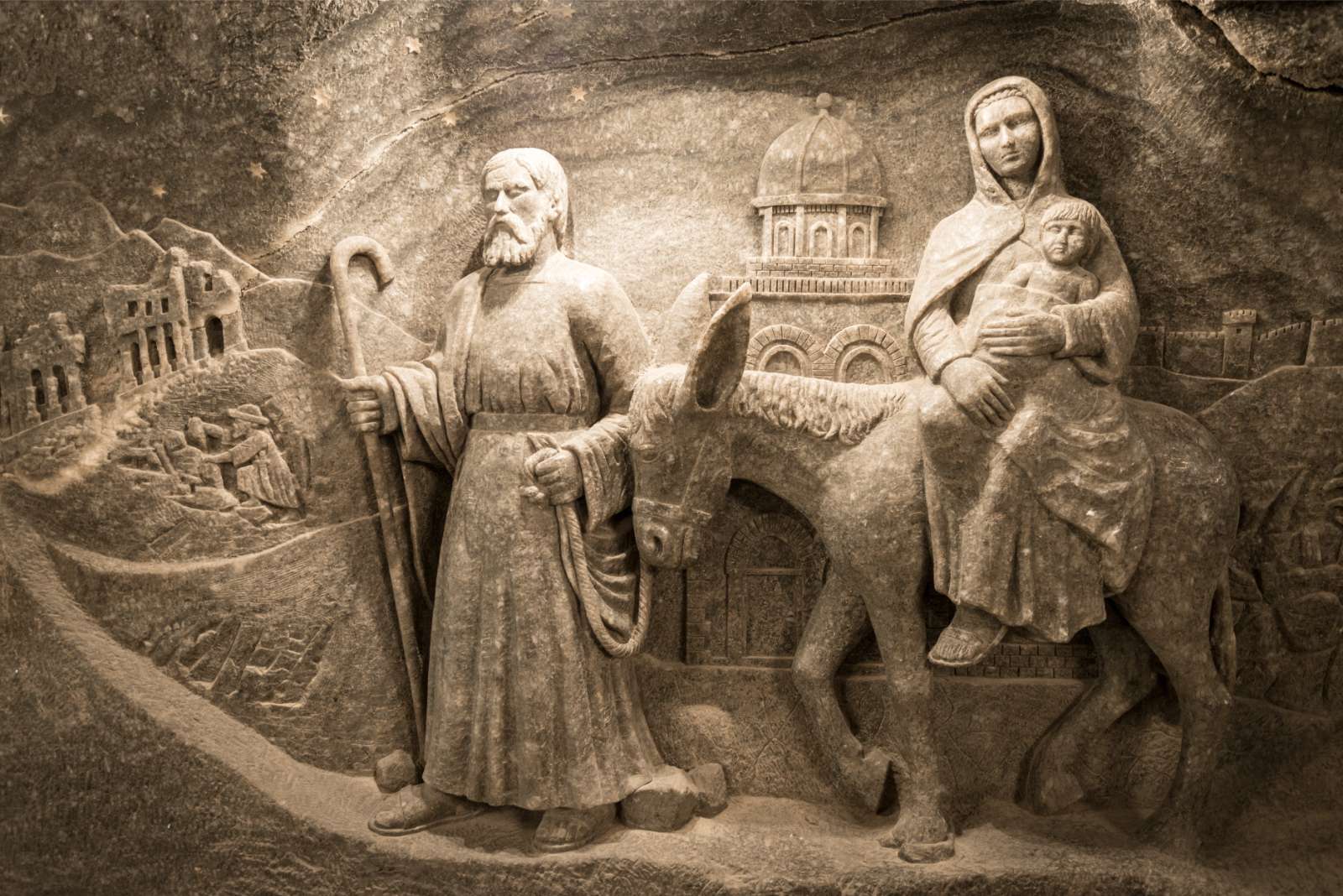 Saltrelief i Wieliczka